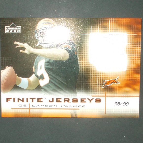 Carson Palmer 2003 NFL Upper Deck Finite Jersey Black Carson Palmer Relic #95/99 - Picture 1 of 3
